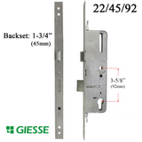 22mm Giesse 45mm Door Lock With Deadbolt 92mm Pz
