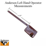 Andersen 7073 A Operator with Handle 7-1/2 Inch Arm Square Shoe, Left Hand - Bronze