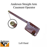 Andersen 2420 Casement Operator, 7-1/2" arm Left Hand, 1945-1960 - Bronze