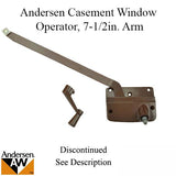 Discontinued Andersen Left Hand Operator Only with 7-1/2 Inch Arm and Square Shoe - Bronze