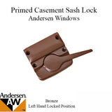 Andersen Sash Lock For Casement Windows Left Hand Bronze Casement Sash Lock