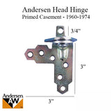 Andersen Window - Primed Casement Head Hinge, Head - Right