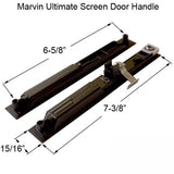 Marvin Ultimate Screen Door Handle, Interior / Exterior - Black