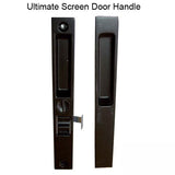 Marvin Ultimate Screen Door Handle, Interior / Exterior - Black