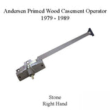 ANDERSEN CASEMENT WINDOW OPERATOR RIGHT PRIMED WOOD CASEMENT WINDOW 1979-1989