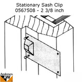 Andersen Primed Casement Windows, Sash Clips - Stationary - 2 3/8 inch w/nails