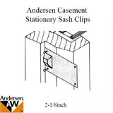 Andersen Primed Casement Windows, Sash Clips - Stationary - 2 1/8 inch