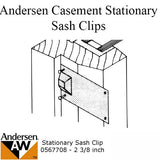 Andersen Primed Casement Windows, Sash Clips - Stationary - 2 3/8 inch