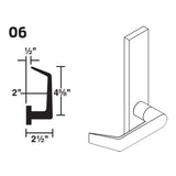 Schlage L9050P 06L Office and Inner Entry Mortise Lock, 06 Lever, L Escutcheon