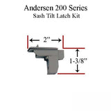 Andersen 200 Series Sash Tilt Latch Kit - Stone