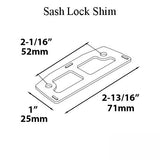 Andersen Sash Lock Shim 200 Series Tilt-Wash Double Hung Window - White