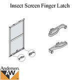 Andersen 200 Series Tilt-Wash Insect Screen Finger Latch - White