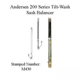 Andersen 200 Series Tilt-Wash Double Hung Sash Balancer - M430