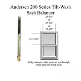 Andersen 200 Series Tilt-Wash Double Hung Sash Balancer - M630