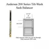 Andersen 200 Series Tilt-Wash Double Hung Sash Balancer - M436