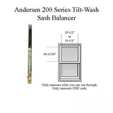 Andersen 200 Series Tilt-Wash Double Hung Sash Balancer - M736