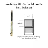 Andersen 200 Series Tilt-Wash Double Hung Window Sash Balancer - M836