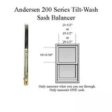 Andersen 200 Series Tilt-Wash Double Hung Sash Balancer - M740