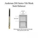 Andersen 200 Series Tilt-Wash Double Hung Sash Balancer - M840