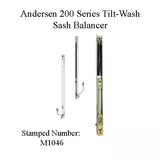 Andersen 200 Series Tilt-Wash Double Hung Sash Balancer - M1046