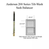 Andersen 200 Series Tilt-Wash Double Hung Sash Balancer - M1046