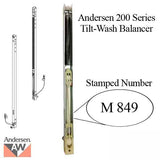 Andersen 200 Series Tilt-Wash Double Hung Sash Balancer - M849