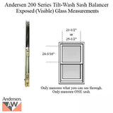 Andersen 200 Series Tilt-Wash Double Hung Sash Balancer - M849