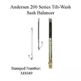 Andersen 200 Series Tilt-Wash Double Hung Sash Balancer - M1049