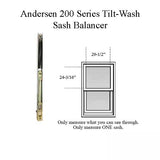 Andersen 200 Series Tilt-Wash Double Hung Sash Balancer - M1149