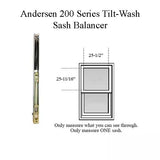 Andersen 200 Series Tilt-Wash Double Hung Sash Balancer - M850