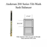 Andersen 200 Series Tilt-Wash Double Hung Sash Balancer - M856