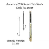 Andersen 200 Series Tilt-Wash Double Hung Sash Balancer - M1160