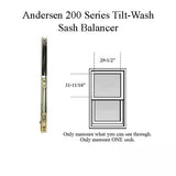 Andersen 200 Series Tilt-Wash Double Hung Sash Balancer - M1460