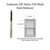 Andersen 200 Series Tilt-Wash Double Hung Sash Balancer - M660