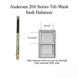 Andersen 200 Series Tilt-Wash Double Hung Sash Balancer - M1560