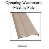 Andersen Perma-Shield Gliding Door Operating Weatherstrip, Meeting Stile - Sandtone