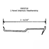 Andersen Perma-Shield Gliding Door Operating Weatherstrip, Meeting Stile - Sandtone