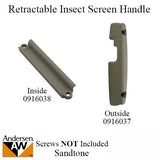 Retractable Insect Screen Exterior Handle for Andersen FGD made June 2007 - Present - Sandtone