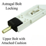 LOCKING ULTIMATE LITE BOLT FOR ASTRAGAL , LOWER - 302037