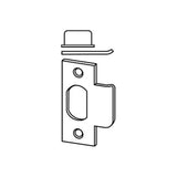 Schlage 10-001-118 T-Strike with Box, 1-1/8" x 2-3/4", Square Corner, 1-1/8" Lip