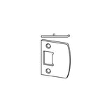 Schlage 10-026 Full Lip Strike, 1-5/8" x 2-1/4", 1-1/8" Lip, Square Corner