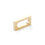 Schaub Cafe Cabinet Pull - Modern Oval Slot