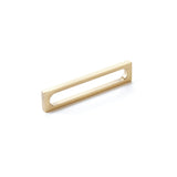 Schaub Cafe Cabinet Pull - Modern Oval Slot - 3-1/2"cc