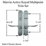 Marvin Active Keyed Hinged Door Trim, Multipoint Lock - Oil Rubbed Bronze