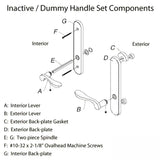 Marvin Inactive / Dummy Trim for Passive door - Matte Black