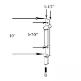 Marvin Contemporary Keyed Handle, Ultimate Sliding French Door - Satin Nickel PVD