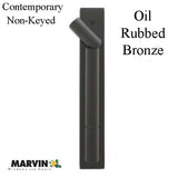 Marvin Contemporary Non-Keyed Handle, Ultimate Sliding French Door - Oil Rubbed Bronze, PVD