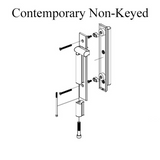 Blemished Marvin Contemporary Non-Keyed Handle, Ultimate Sliding French Door Handle