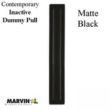 Marvin Contemporary Passive Handle, Ultimate Sliding French Door - Matte Black