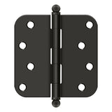 4" x 4" x 5/8" Radius Hinge, w/ Ball Tips